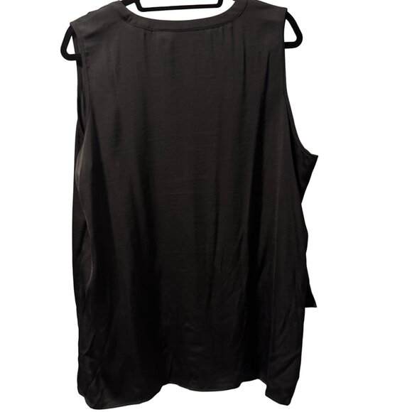 Chicos Womens Black Sleeveless V-Neck Tunic Size XL Polyester blouse top tunic - Picture 10 of 10